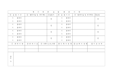 당직근무일지2 당직근무일지2